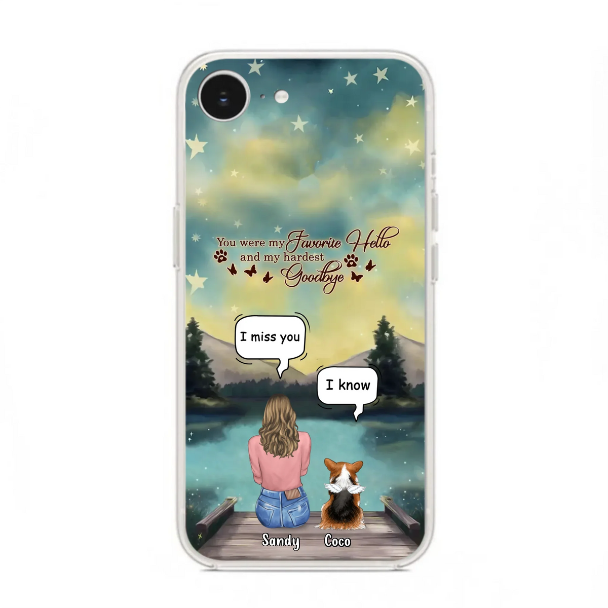 Custom Personalized Memorial Pet Phone Case - Memorial Gift Idea For Pet Lover - Up to 4 Pets - Gift Idea For Dog/Cat Lover - Your Wings Were Ready But Our Hearts Were Not - Case For iPhone And Samsung