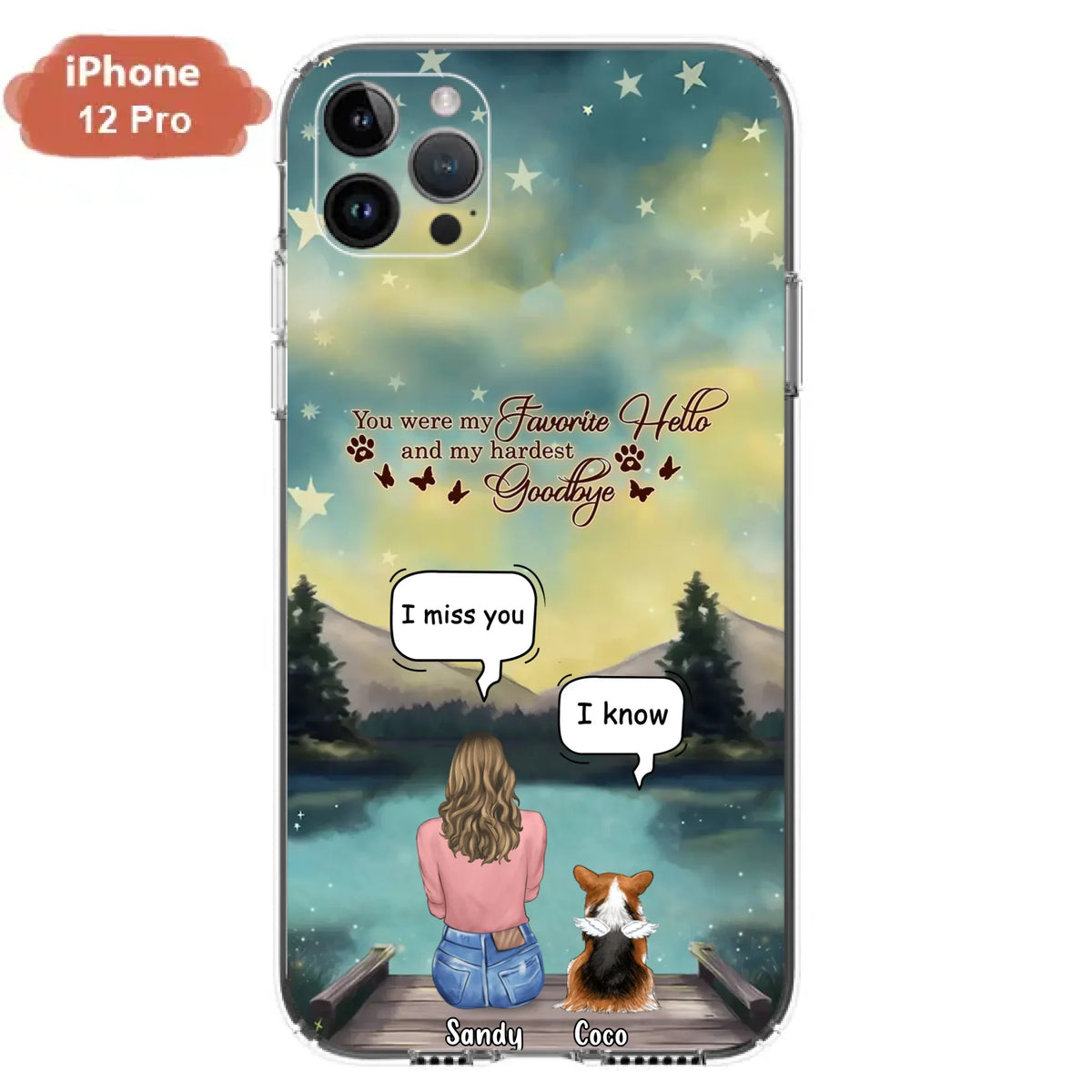 Custom Personalized Memorial Pet Phone Case - Memorial Gift Idea For Pet Lover - Up to 4 Pets - Gift Idea For Dog/Cat Lover - Your Wings Were Ready But Our Hearts Were Not - Case For iPhone And Samsung