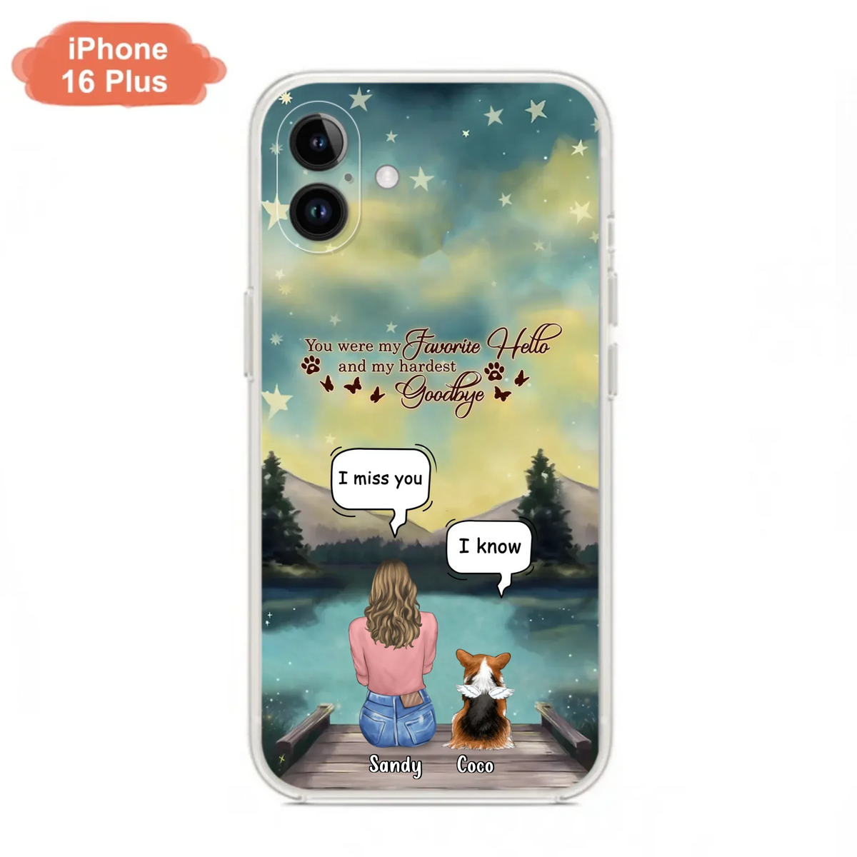 Custom Personalized Memorial Pet Phone Case - Memorial Gift Idea For Pet Lover - Up to 4 Pets - Gift Idea For Dog/Cat Lover - Your Wings Were Ready But Our Hearts Were Not - Case For iPhone And Samsung
