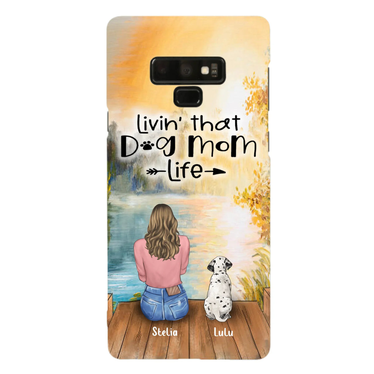 Custom Personalized Dog Mom Phone Case - Gift for Dog Lovers - iPhone & Samsung Case with upto 4 Dogs
