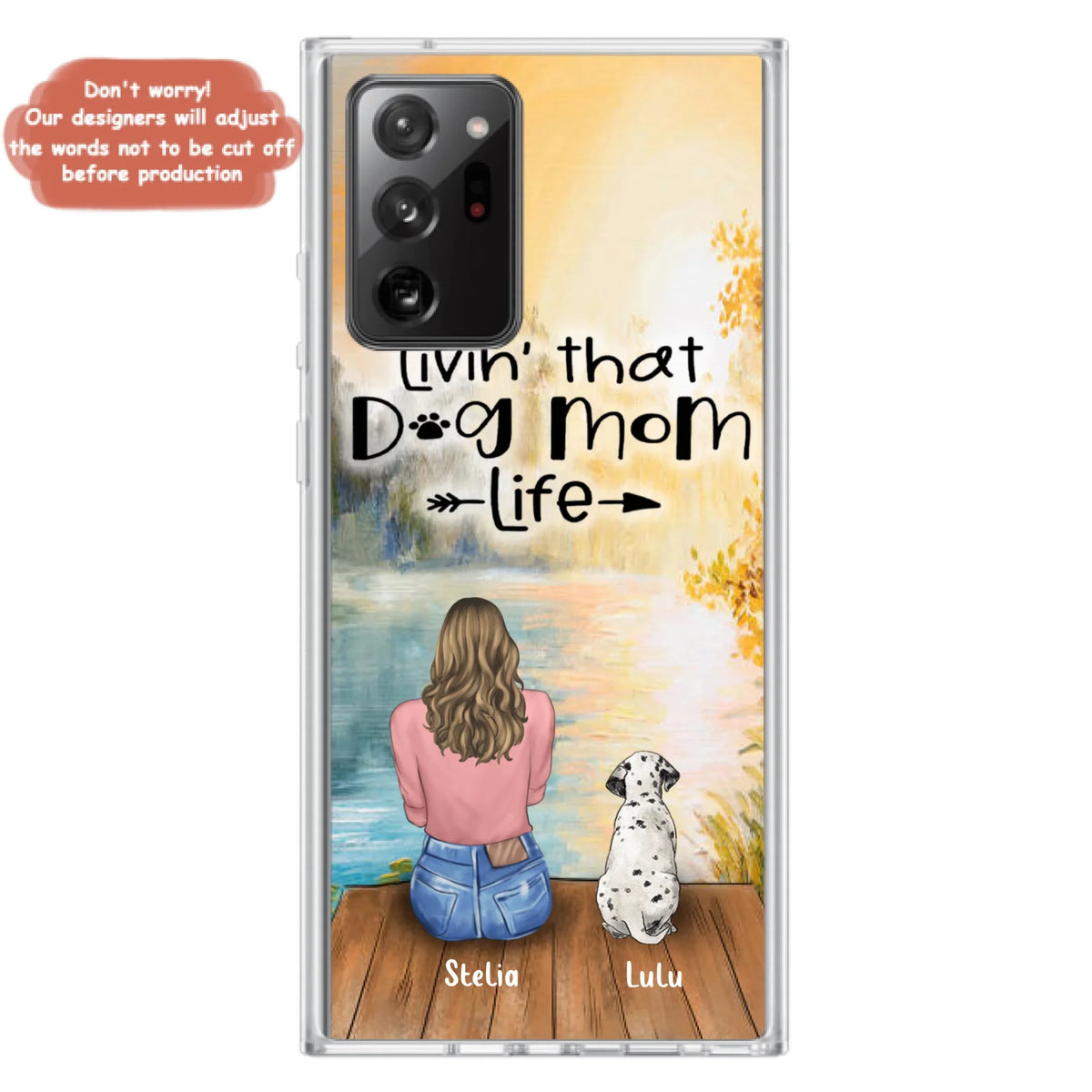 Custom Personalized Dog Mom Phone Case - Gift for Dog Lovers - iPhone & Samsung Case with upto 4 Dogs