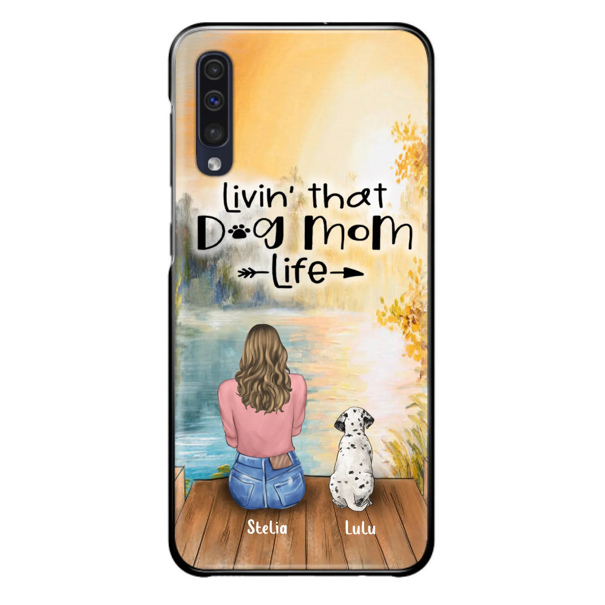 Custom Personalized Dog Mom Phone Case - Gift for Dog Lovers - iPhone & Samsung Case with upto 4 Dogs