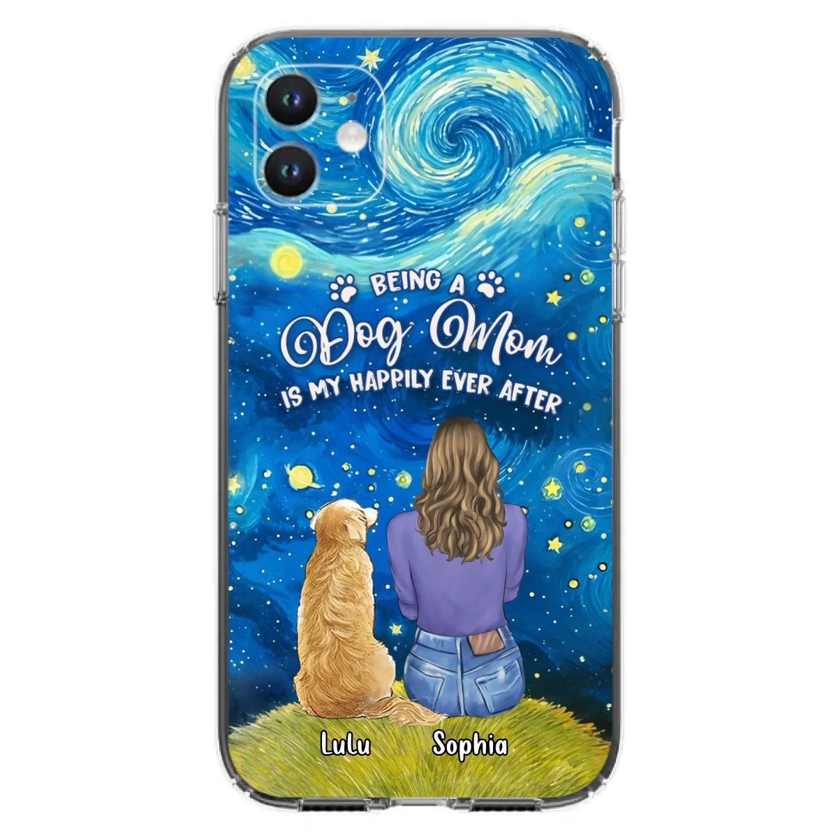 Personalized Dog Mom Phone Case - Up to 3 Dogs - Mother's Day Gift Idea For Dog Lover - Dog Mama Life Is Ruff - Case For iPhone/ Samsung