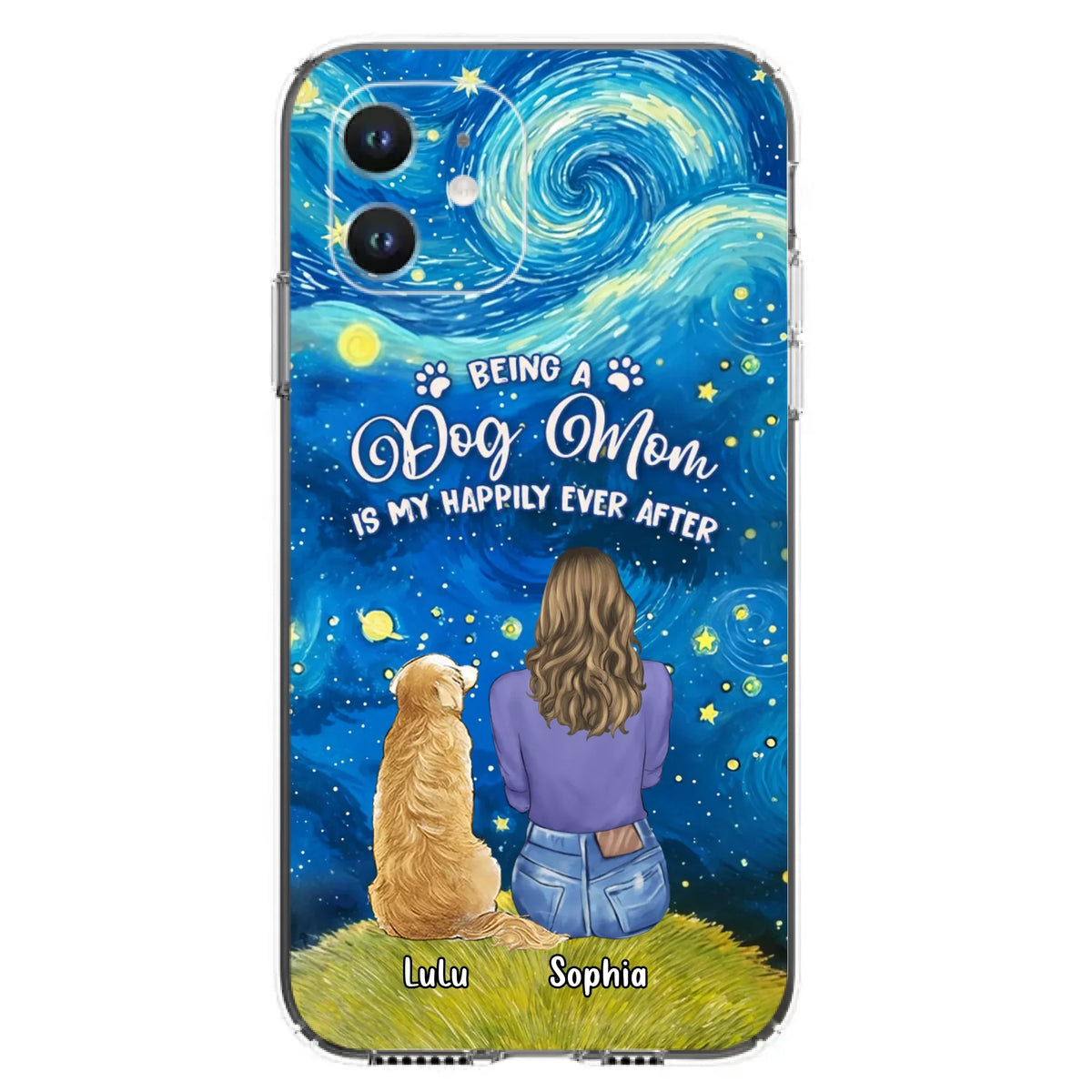 Personalized Dog Mom Phone Case - Up to 3 Dogs - Mother's Day Gift Idea For Dog Lover - Dog Mama Life Is Ruff - Case For iPhone/ Samsung