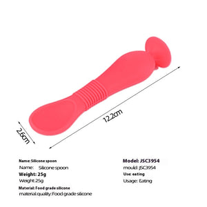 Red Silicone Spoon
