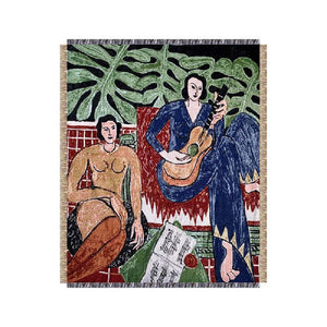Guitar women blanket