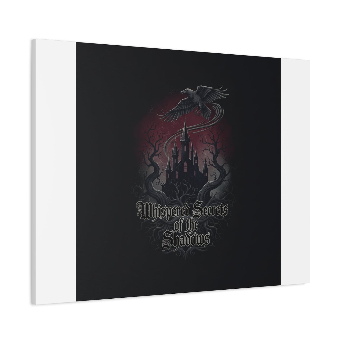 Whispered Secrets of the Shadows Castle Wall Art, Matte Canvas | Gothic Medieval Decor