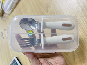 White stainless steel set+box
