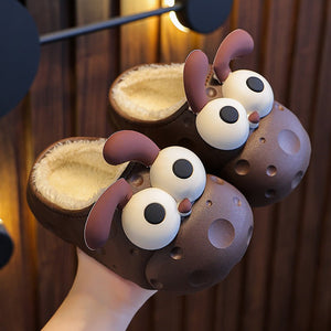 Brown slippers