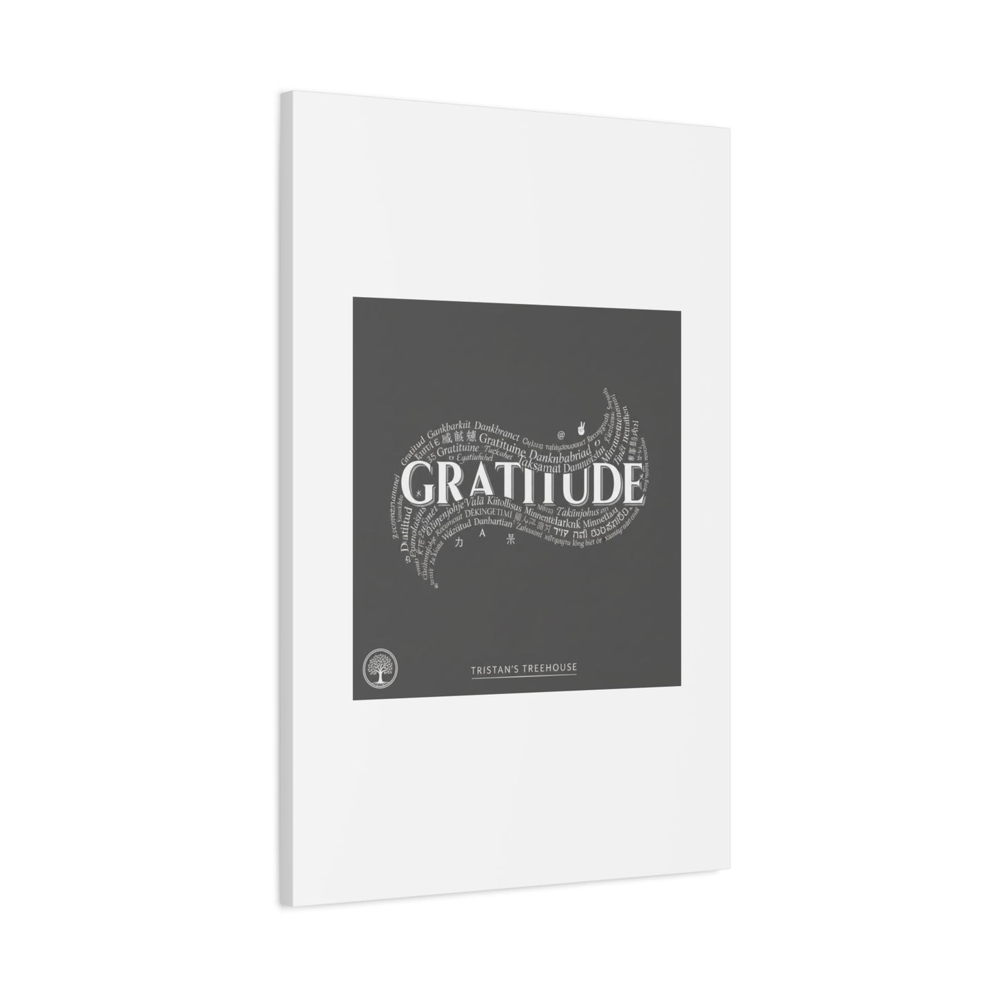 Gratitude Wall Art Matte Canvas | Tiny Treats, sweet uplifting print