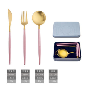 pink gold 3-piece set