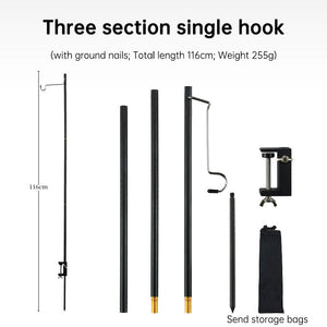 Three section single hook(with floor nails)
