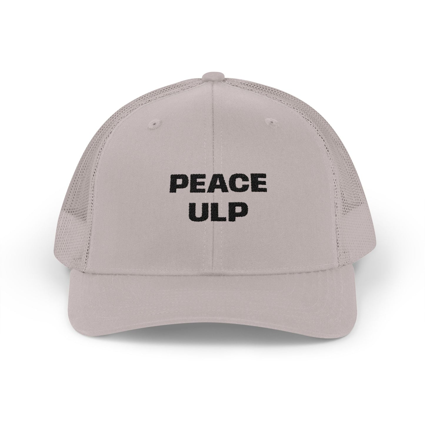Peace ULP Trucker Cap - Vintage Grey Mesh Snapback Hat
