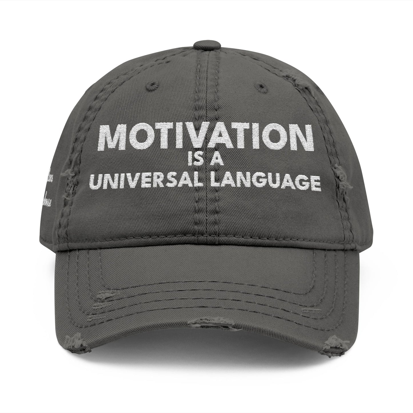 Motivation Is a Universal Language Embroidered Dad Hat