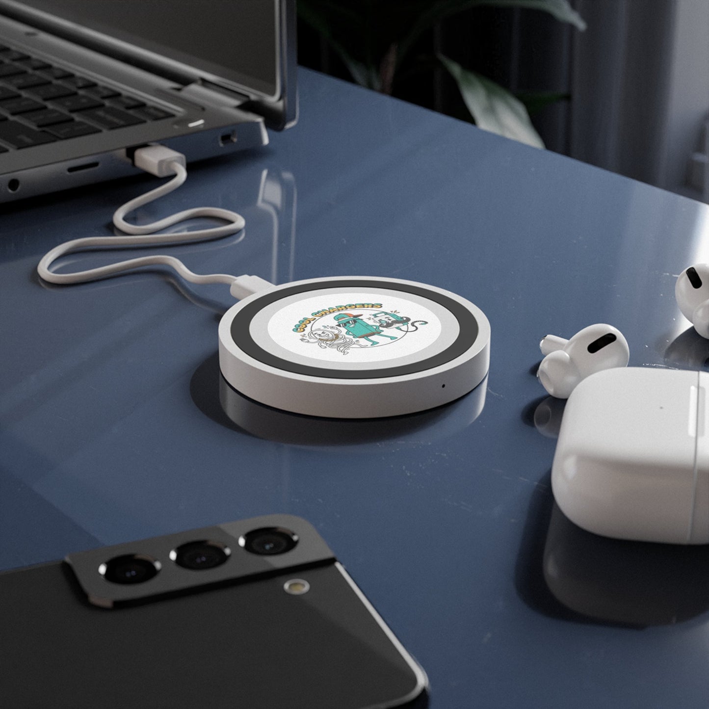Wireless Charging Pad — "Cool Chargers" Cartoon Design