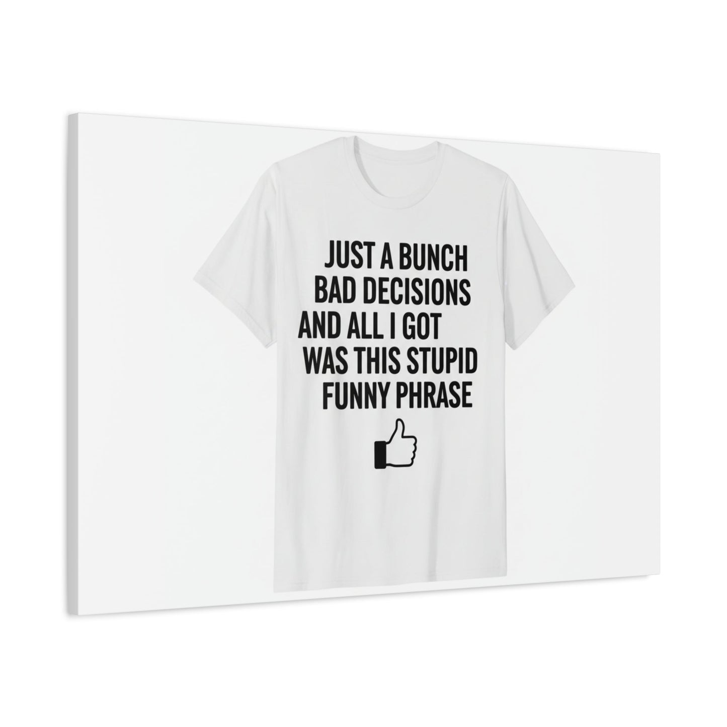 self-deprecating quote Canvas | sarcastic introvert wall art, anxiety humor