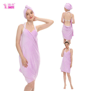Purple Bath Skirt Set