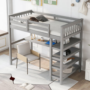 Gray + Pine + Twin