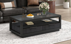 Black + Solid Wood+MDF