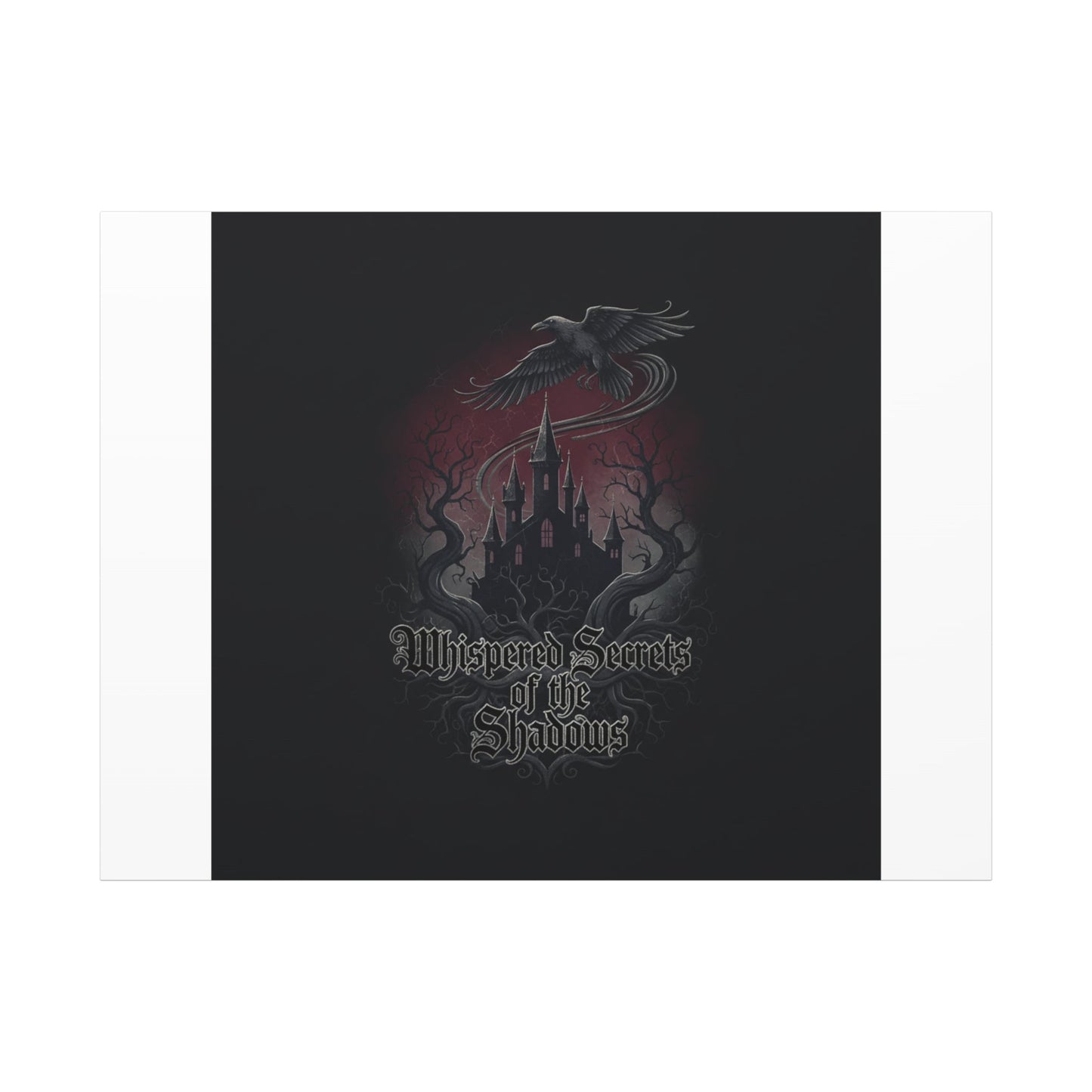 Whispered Secrets of the Shadows Castle Wall Art, Matte Canvas | Gothic Medieval Decor
