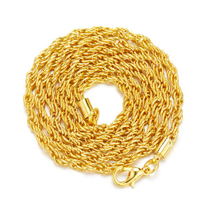 Golden twisted chain 3mm * 24inch