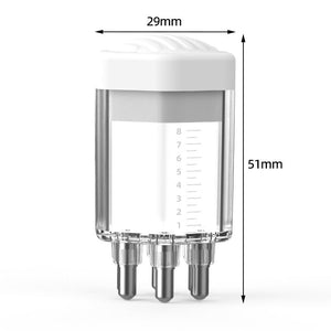 Hexagon 6-pin transparent whit