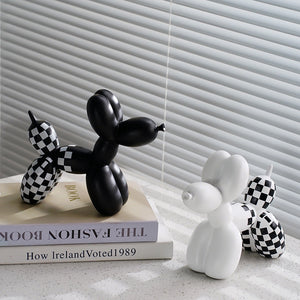 Balloon Dog Two-Piece Set - Black + White