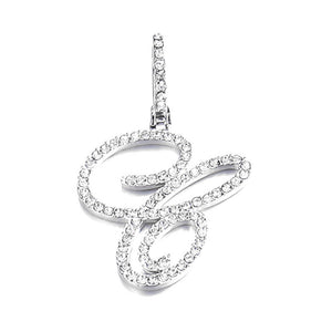 Silver single letter C