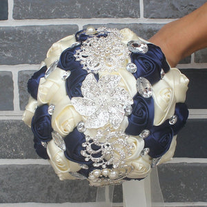 18cm ivory navy blue