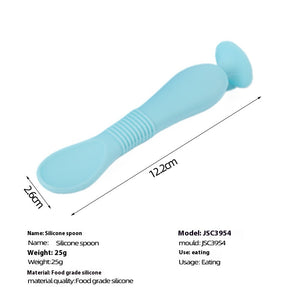 Blue Silicone Spoon