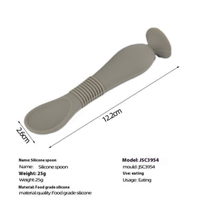 Gray Silicone Spoon