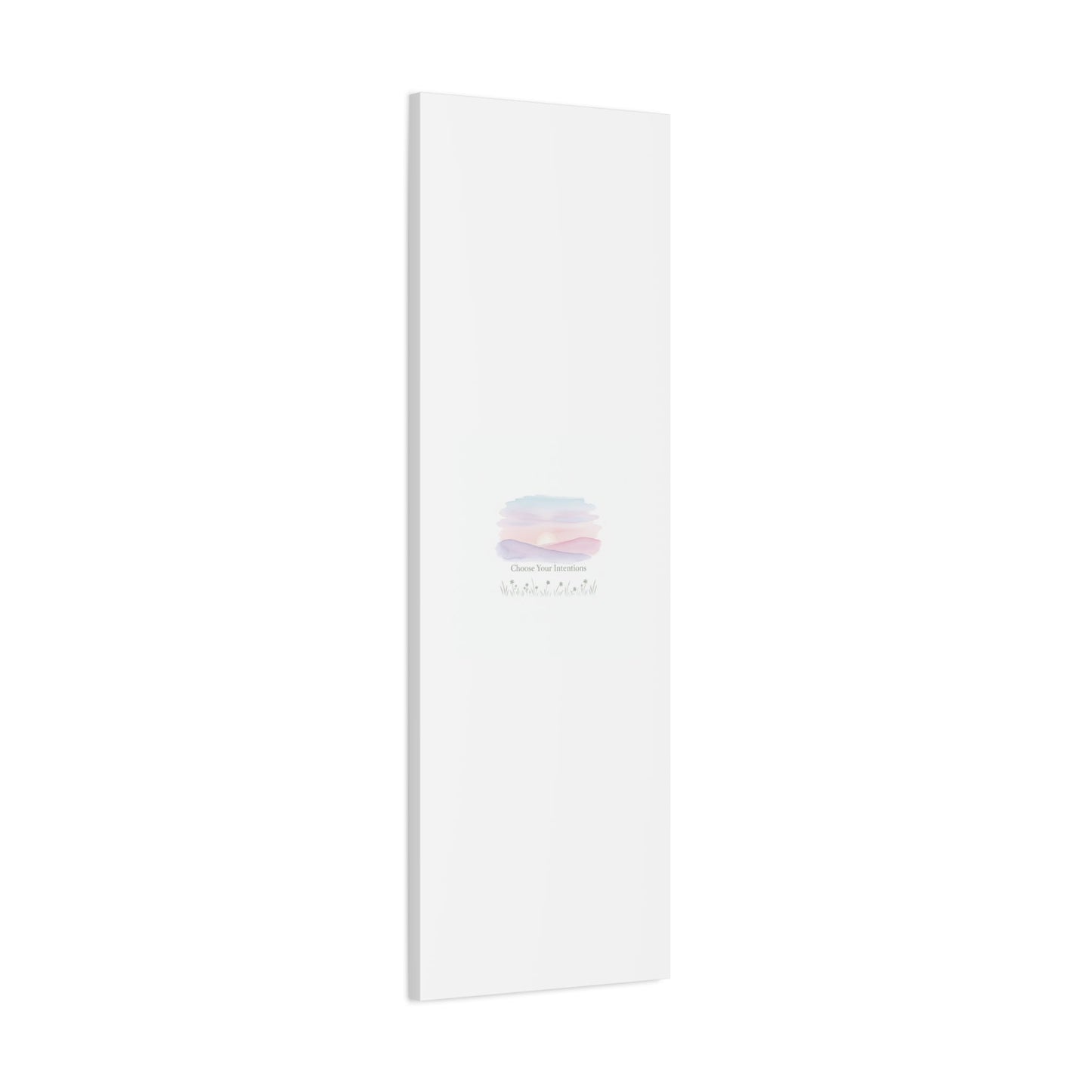 Choose Your Intentions Canvas, soft wellness poster, pastel gradient mindfulness art