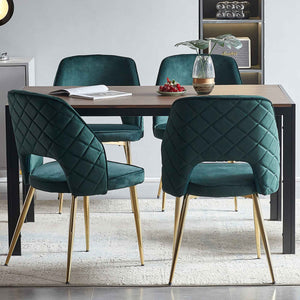 Dark Green+Velvet+Modern