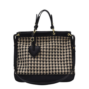 Houndstooth black