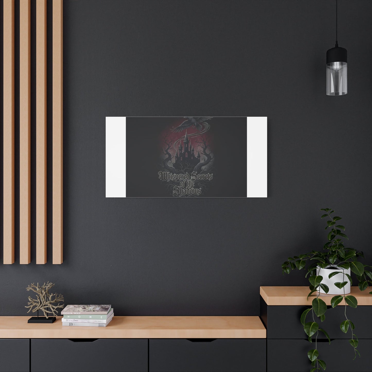 Whispered Secrets of the Shadows Castle Wall Art, Matte Canvas | Gothic Medieval Decor