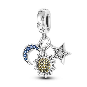 Sun Star Moon Pendant