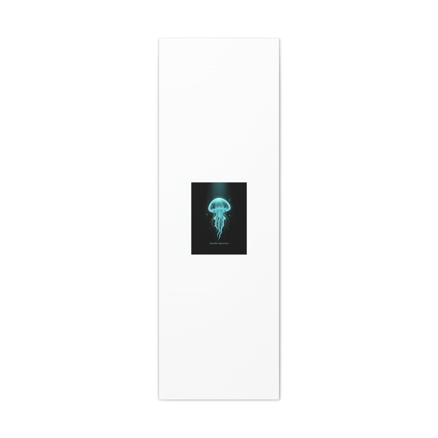 Bioluminescent Jellyfish Art Canvas | Deep Sea Aesthetic, Neon Glow