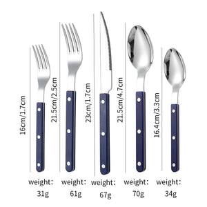 304 French Rivet Five-Piece Set [Blue]