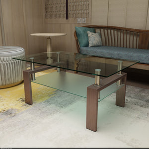 Walnut + Glass