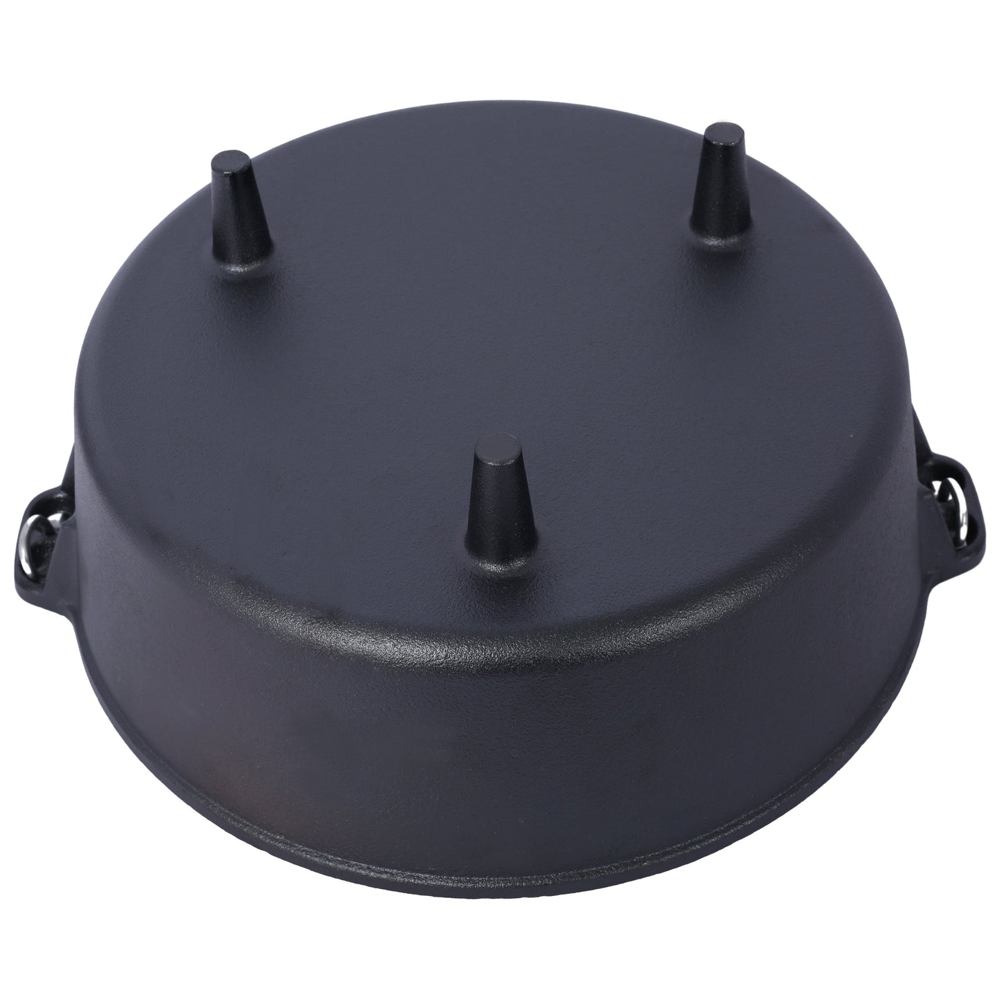 ast iron Dutch oven with lid, outdoor camping deep pot, used for camping, cooking, barbecue and leg rest,6 quarts