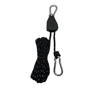 4m Black Reflective Rope