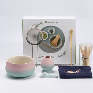 Gradient Pink-Green 7-piece Set