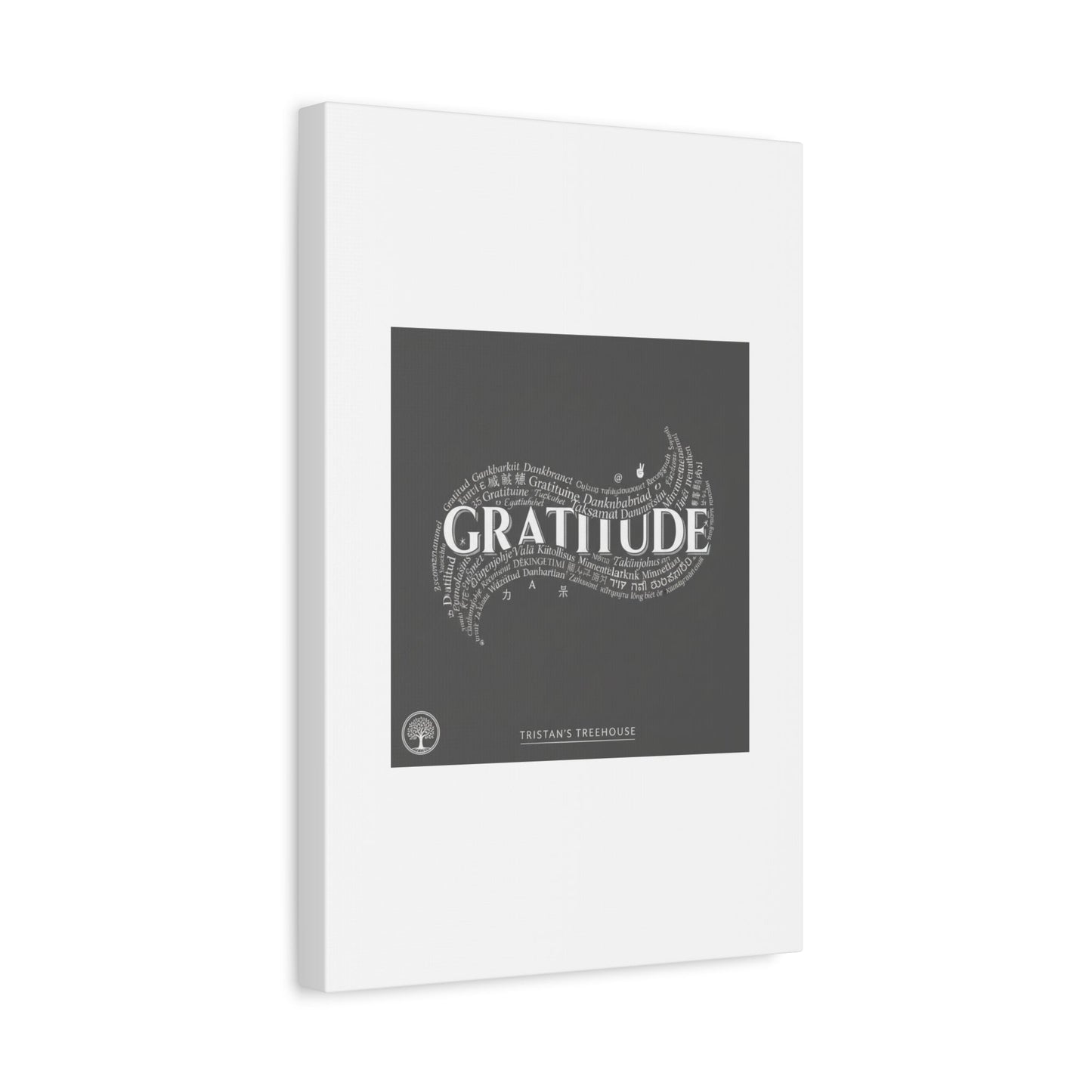 Gratitude Wall Art Matte Canvas | Tiny Treats, sweet uplifting print