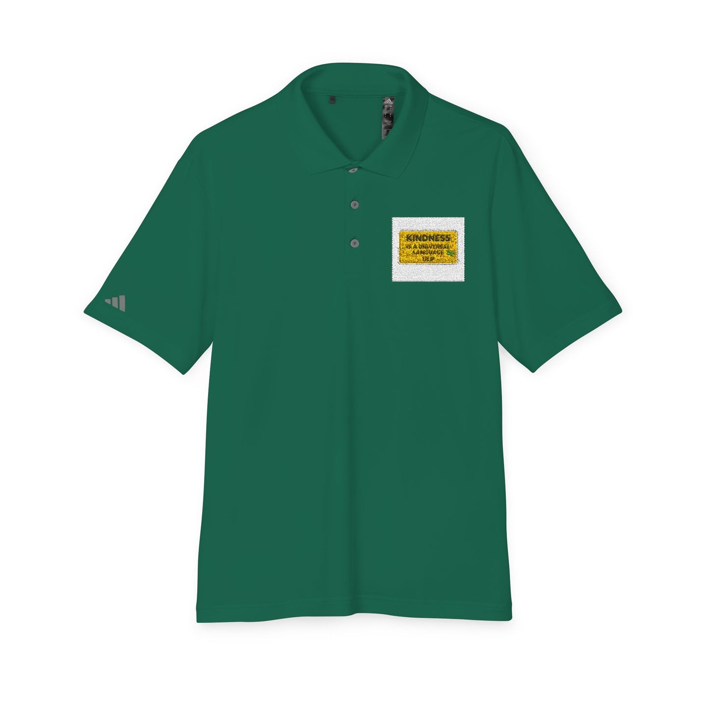 Kindness Is a Universal Language Golf Polo — Motivational Golf Shirt
