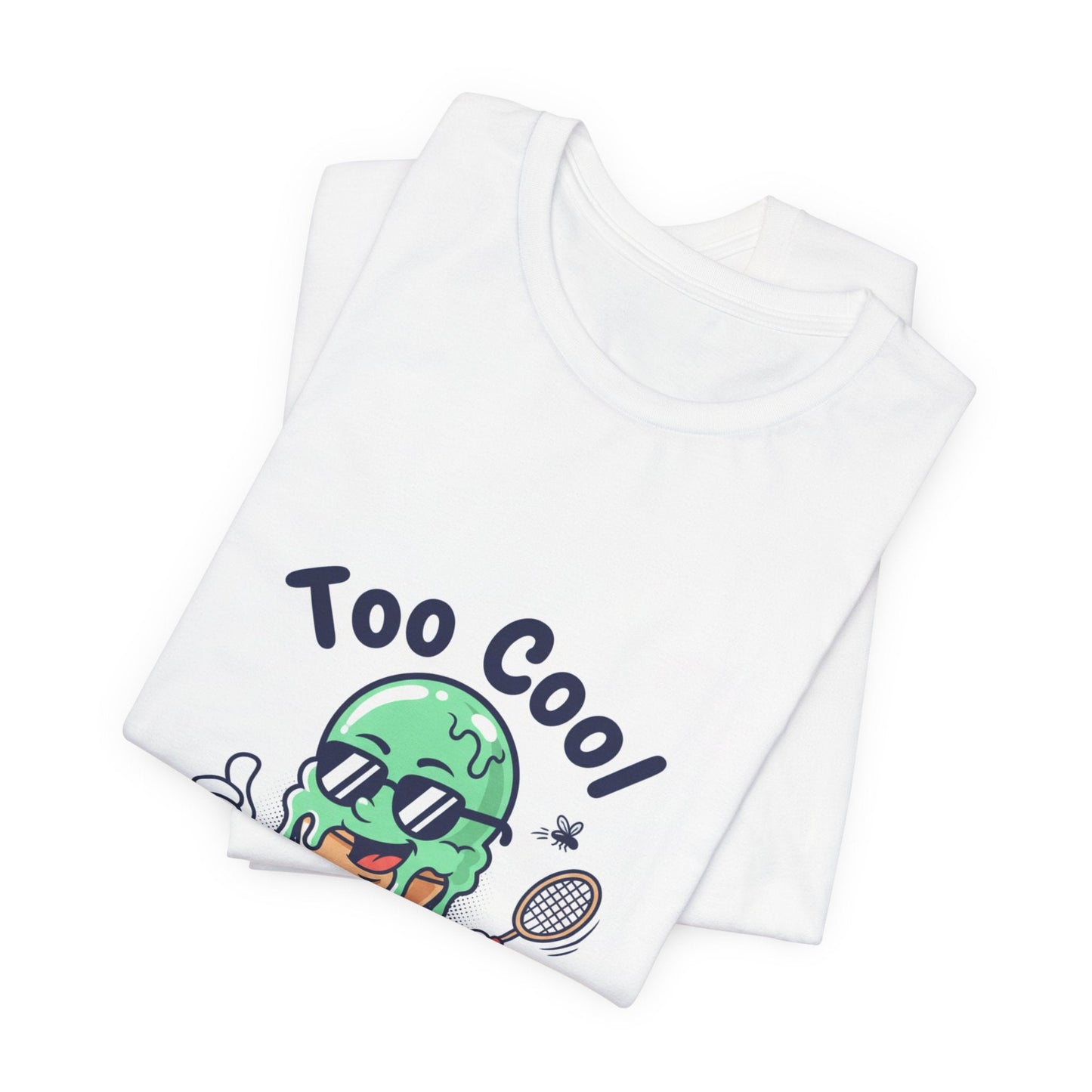 Too Cool Ice Cream Tee – 'Too Cool for the melldom.' Graphic Shirt