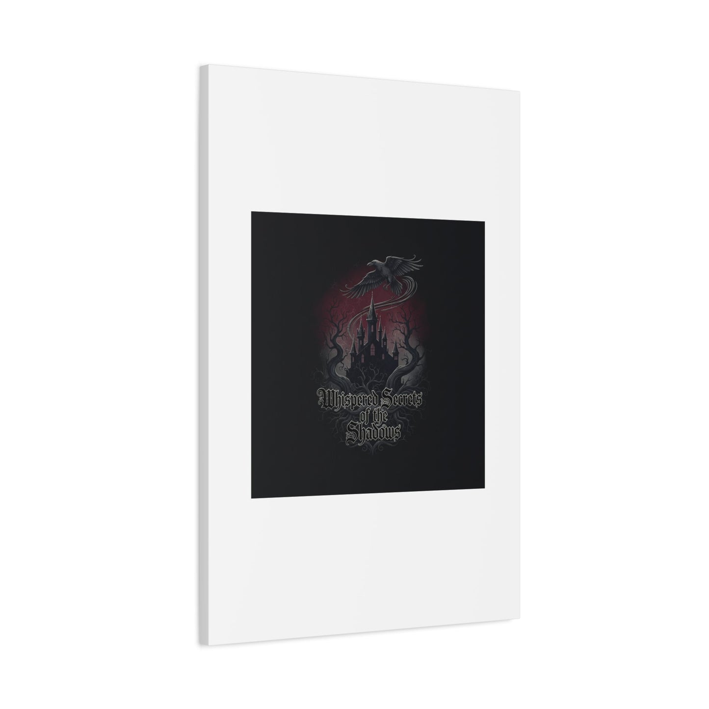 Whispered Secrets of the Shadows Castle Wall Art, Matte Canvas | Gothic Medieval Decor
