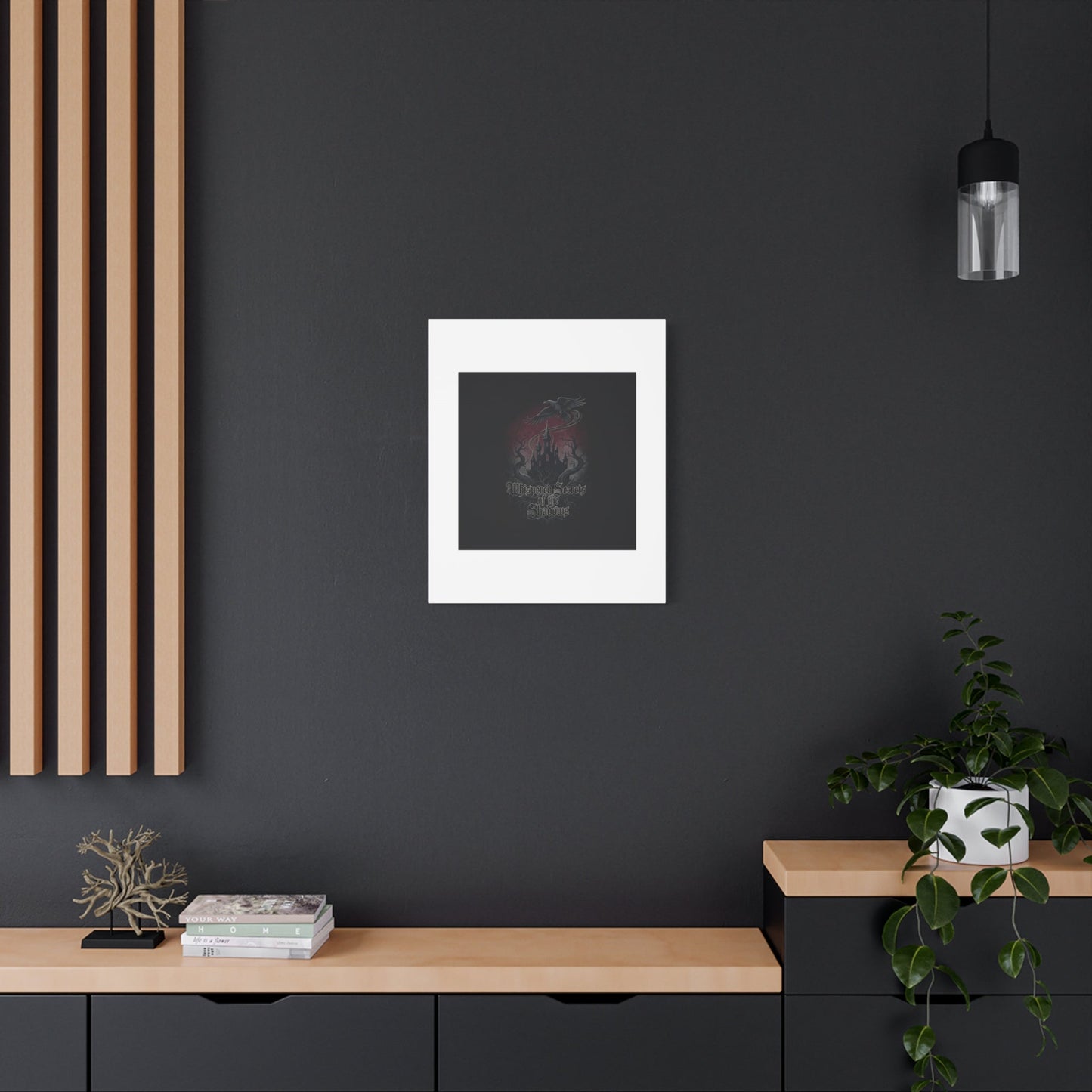 Whispered Secrets of the Shadows Castle Wall Art, Matte Canvas | Gothic Medieval Decor