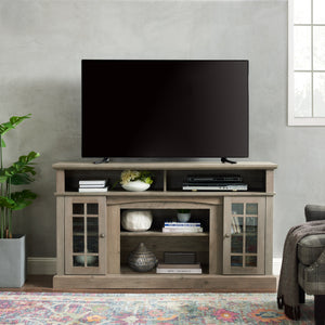 American Traditional + Gray Wash + MDF + 65 inches + 60-69 inches + 65 inches