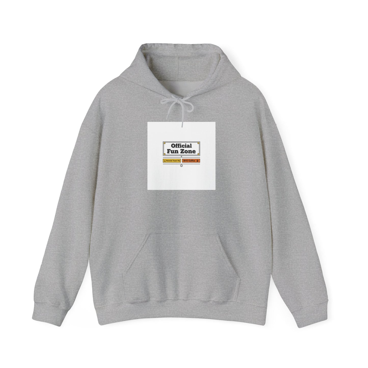 Office Sign Parody “Official Fun Zone” Hoodie | workplace humor, notice label