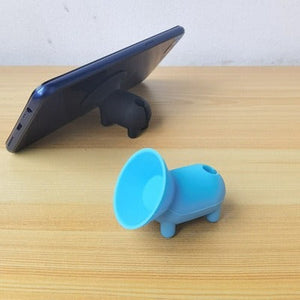 Blue suction cup